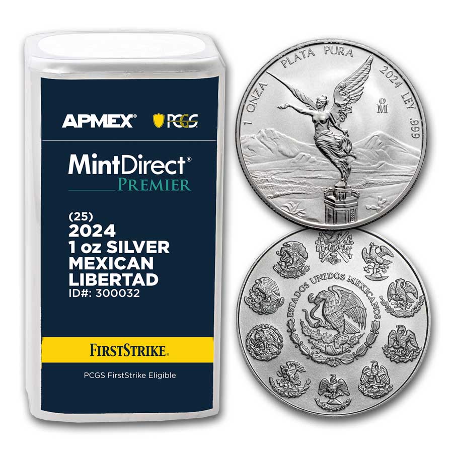 2024 1 oz Silver Libertad (25-Coin MD Premier® Tube + PCGS FS®) | eBay